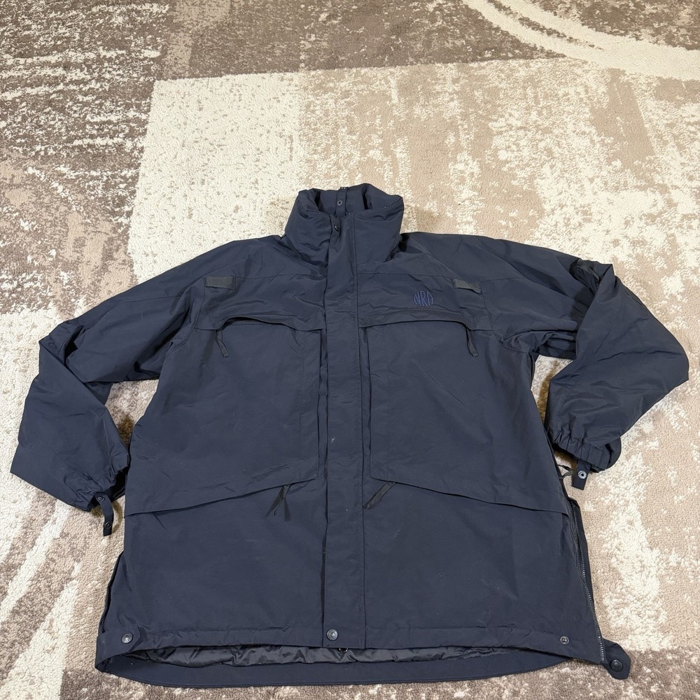 511 Tactical Jacket Mens XL Navy 3 in 1 Parka Waterproof Fleece Hood Duty Coat
